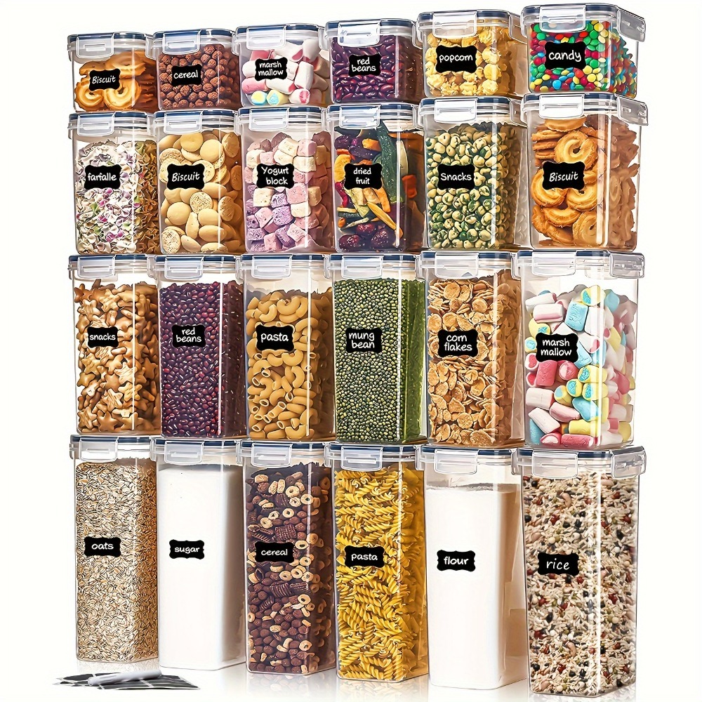 Food Storage With Dividers - 24-teiliges Lebensmittel-Aufbewahrungsset 12 Behälter 12 Deckel