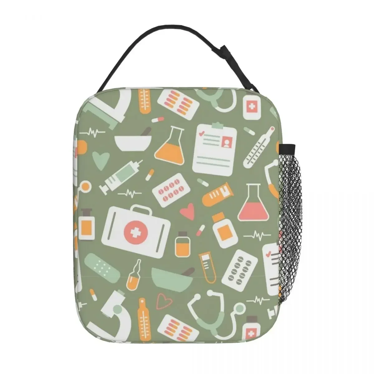 Food Storage Zipper Bags - Krankenschwester-Muster Isolierte Lunch-Tasche für Schule und