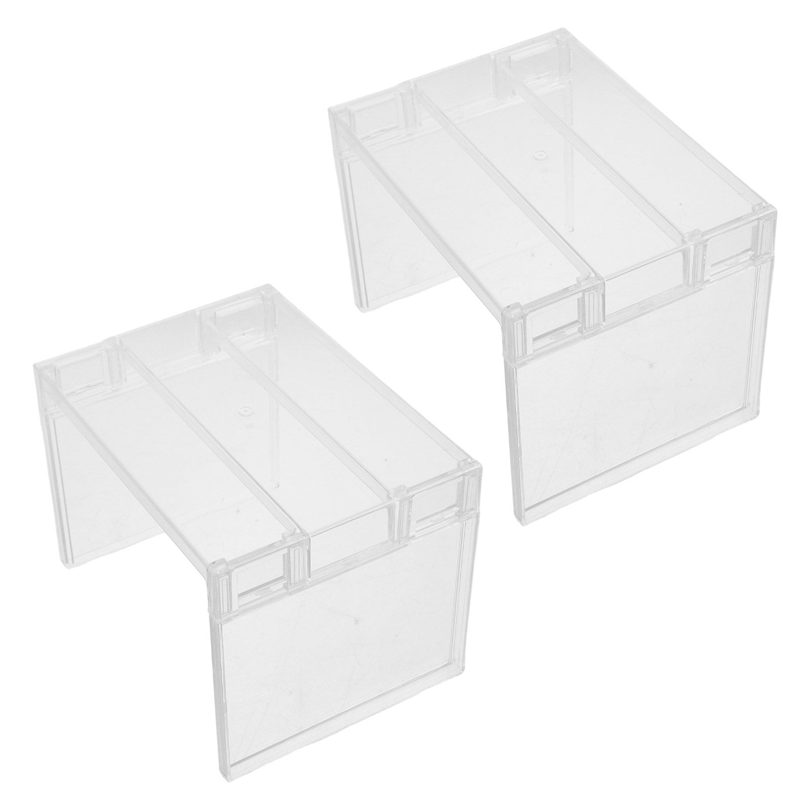 Food Storage With Dividers - 2er-Set Kühlschrank-Organizer-Regal, transparentes Aufbewahrungsregal, Gefrierschrank-Erhöhung, herausnehmbare