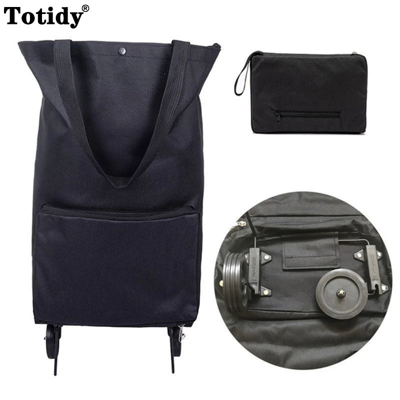 Food Storage On Wheels - Neue faltbare Einkaufstasche auf Rädern Tasche