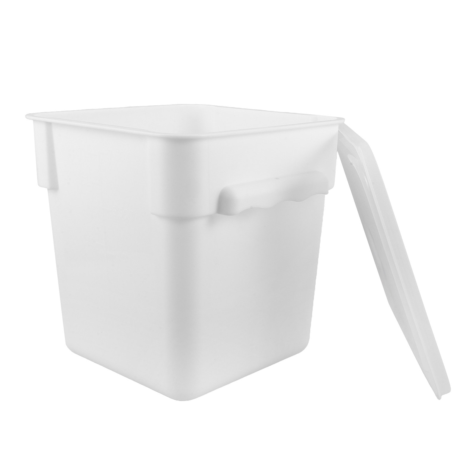 Food Storage And Organizer - Quadratischer Kunststoff-Lebensmittelbehälter, Gewerblicher 8L-Behälter mit Griff,