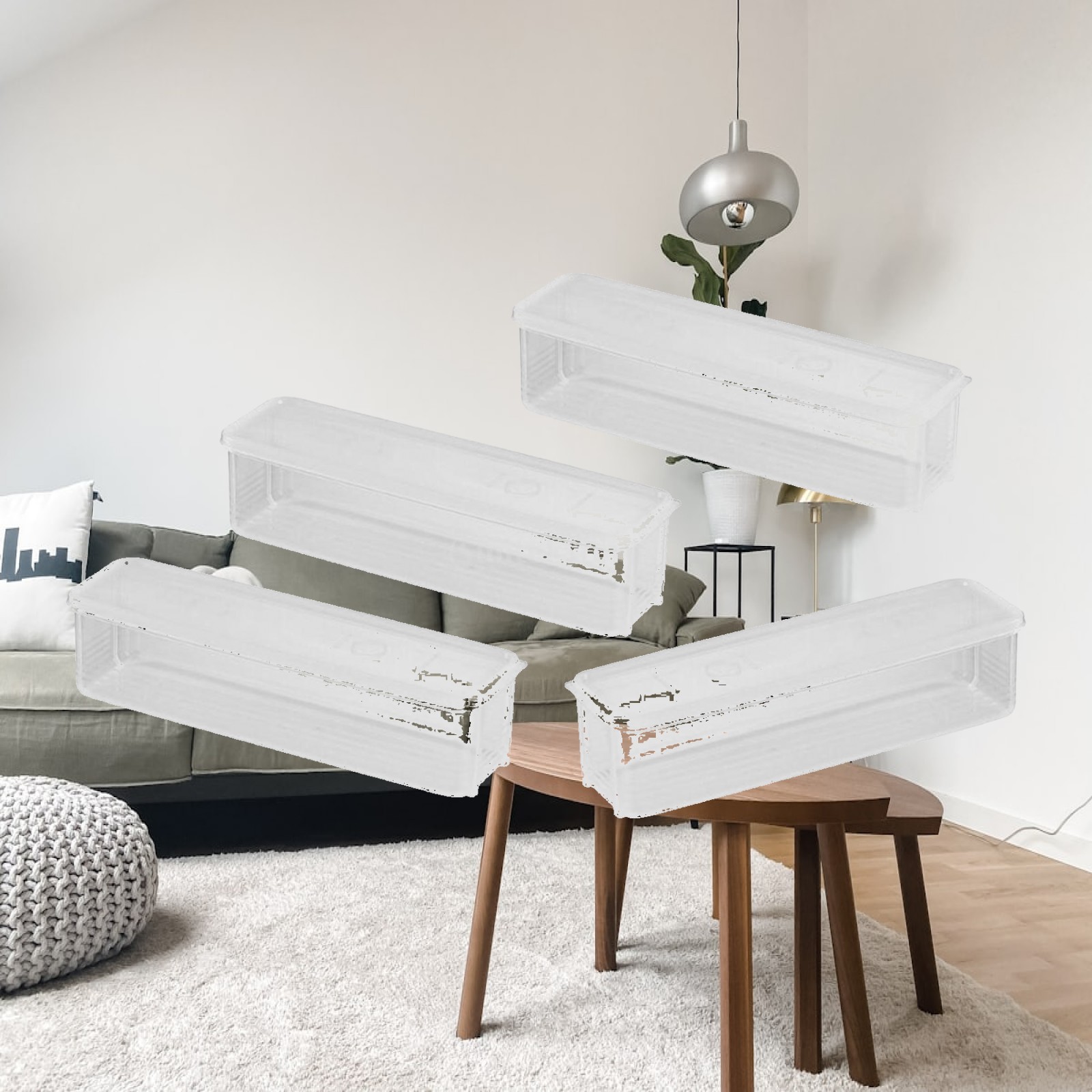 Food Storage Kitchen Cabinet - Stapelbare Pasta-Aufbewahrungsbox mit Luftdichtem Deckel Nudel-Aufbewahrungsdose