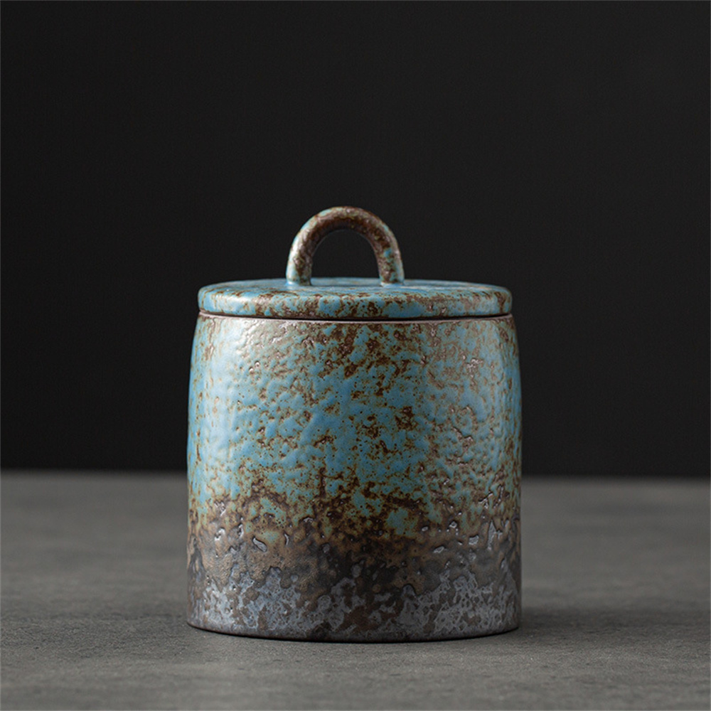 Food Storage With Dividers - Keramik-Teedose, versiegeltes Glas, kleine Teebox, tragbare