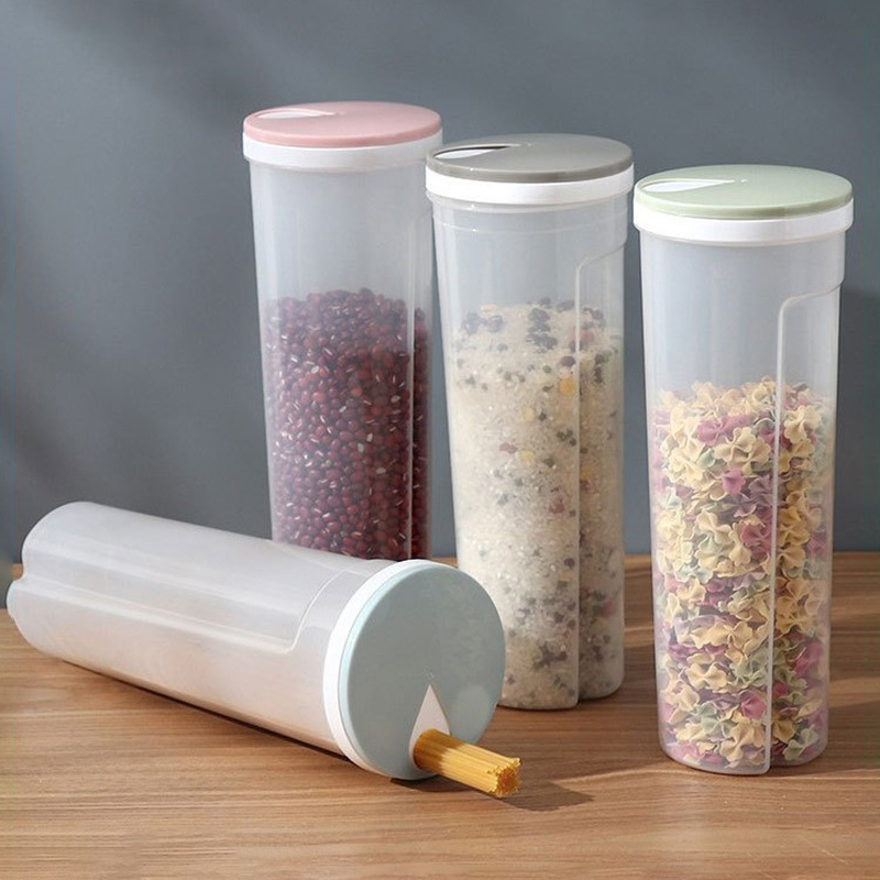 Food Storage Dividers - Lebensmittelechter Kunststoff-Nudelbehälter, versiegelter Küchenbehälter, quantitativ unterteilte