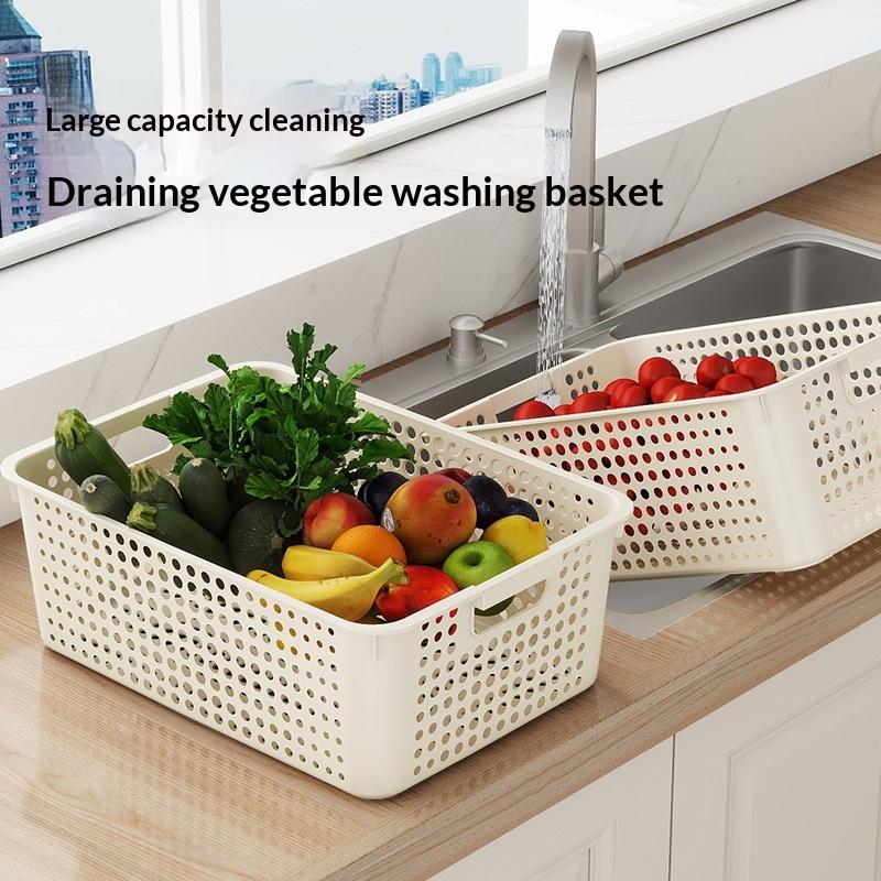 Stackable Pantry Bin - Neue Belüftete Kunststoff-Aufbewahrungskörbe mit Griffen, Stapelbare