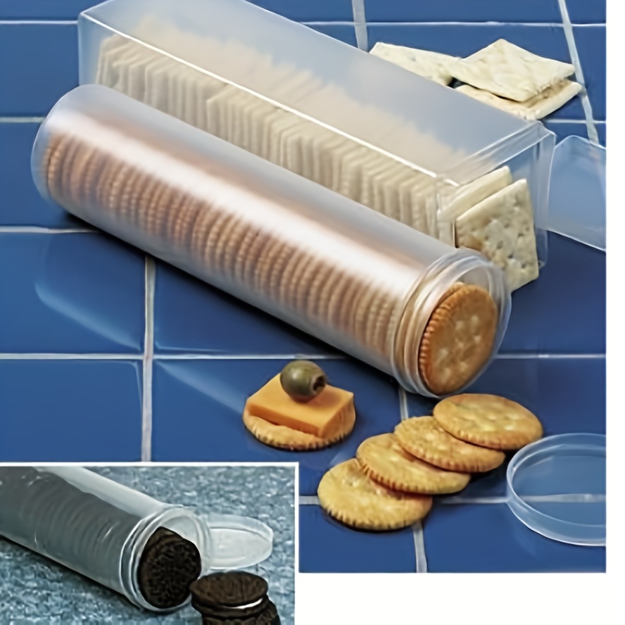Food Storage With Dividers - Transparenter Rechteckiger Versiegelter Lebensmittelbehälter mit Klappe