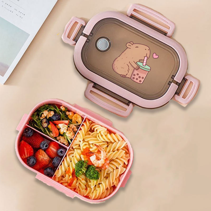 Food Storage And Organizer - Capybara Bento Lunchbox Anime Tiere Drucken