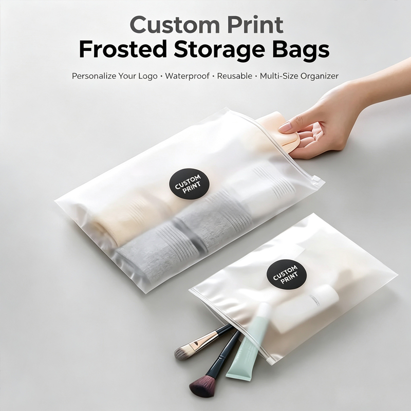 Food Storage Zipper Bags - Bedruckte Reißverschlusstaschen mit individuellem Logo, wiederverwendbare