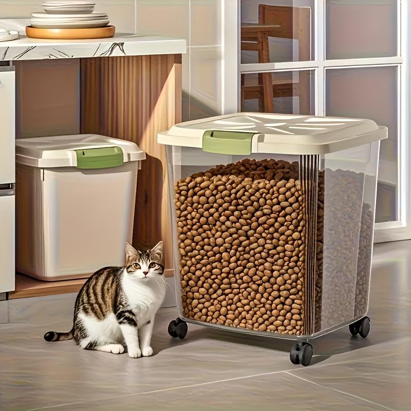 Food Storage On Wheels - Großvolumiger Tierfutter-Aufbewahrungsbehälter mit Rädern. Verfügt über