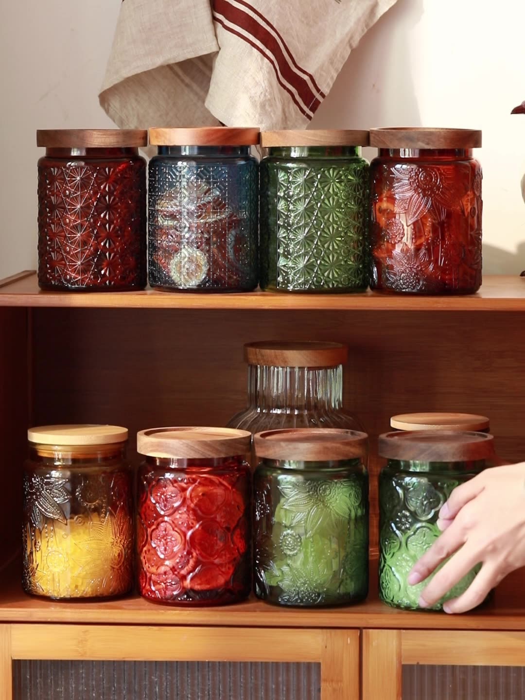 Food Storage Glass Containers - Vintage Glas Küche Vorrats glas Küche