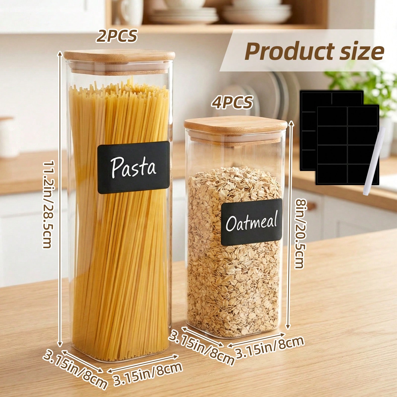 6/12 Stück Glas-Lebensmittelbe – Food Storage Glass Containers Bewertung und Preis
