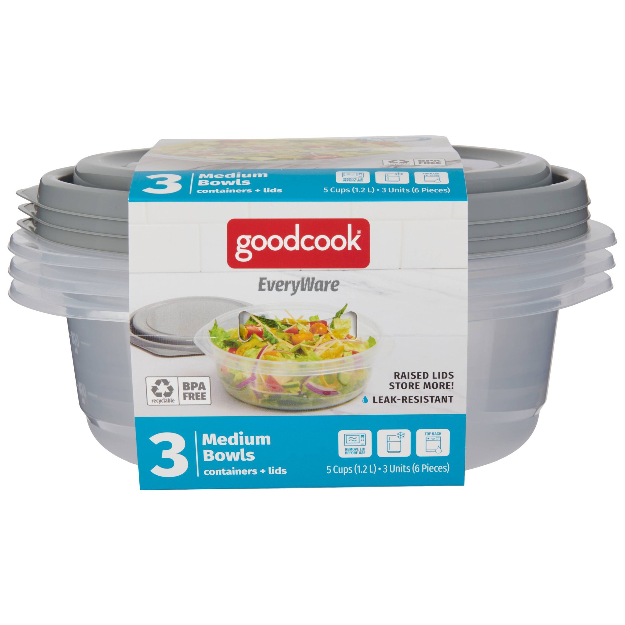 6 Stück runde 5-Cup-Lebensmitt – Food Storage Pantry Bewertung und Preis