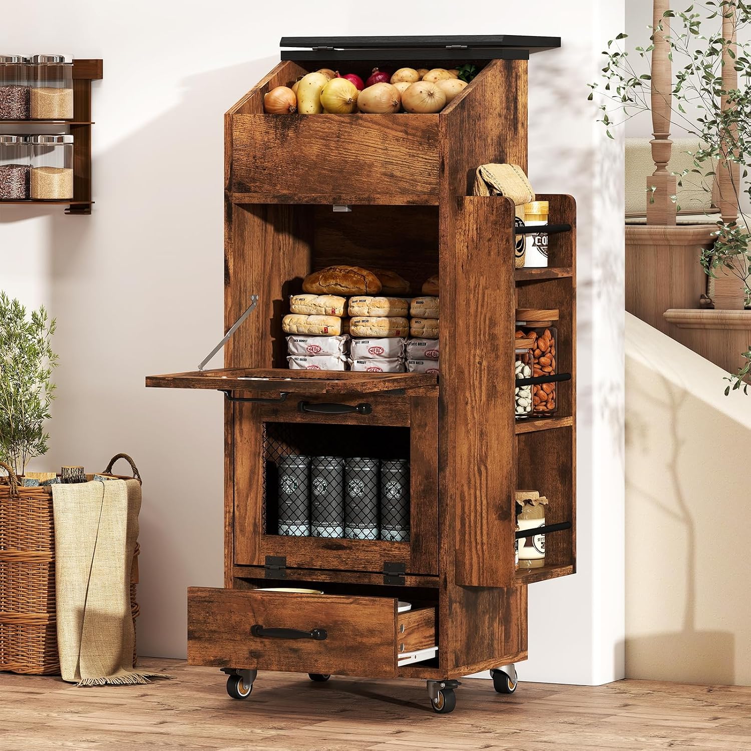 Kartoffel- und Zwiebel-Aufbewa – Food Storage On Wheels Bewertung und Preis