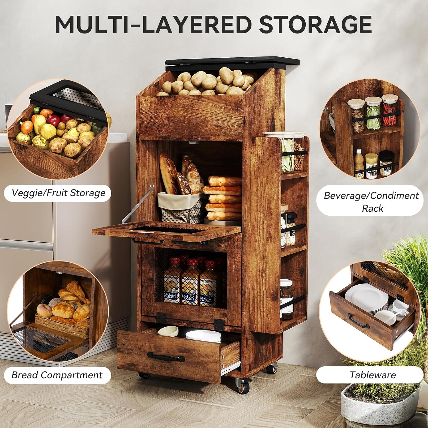Kartoffel- und Zwiebel-Aufbewa – Food Storage On Wheels Bewertung und Preis