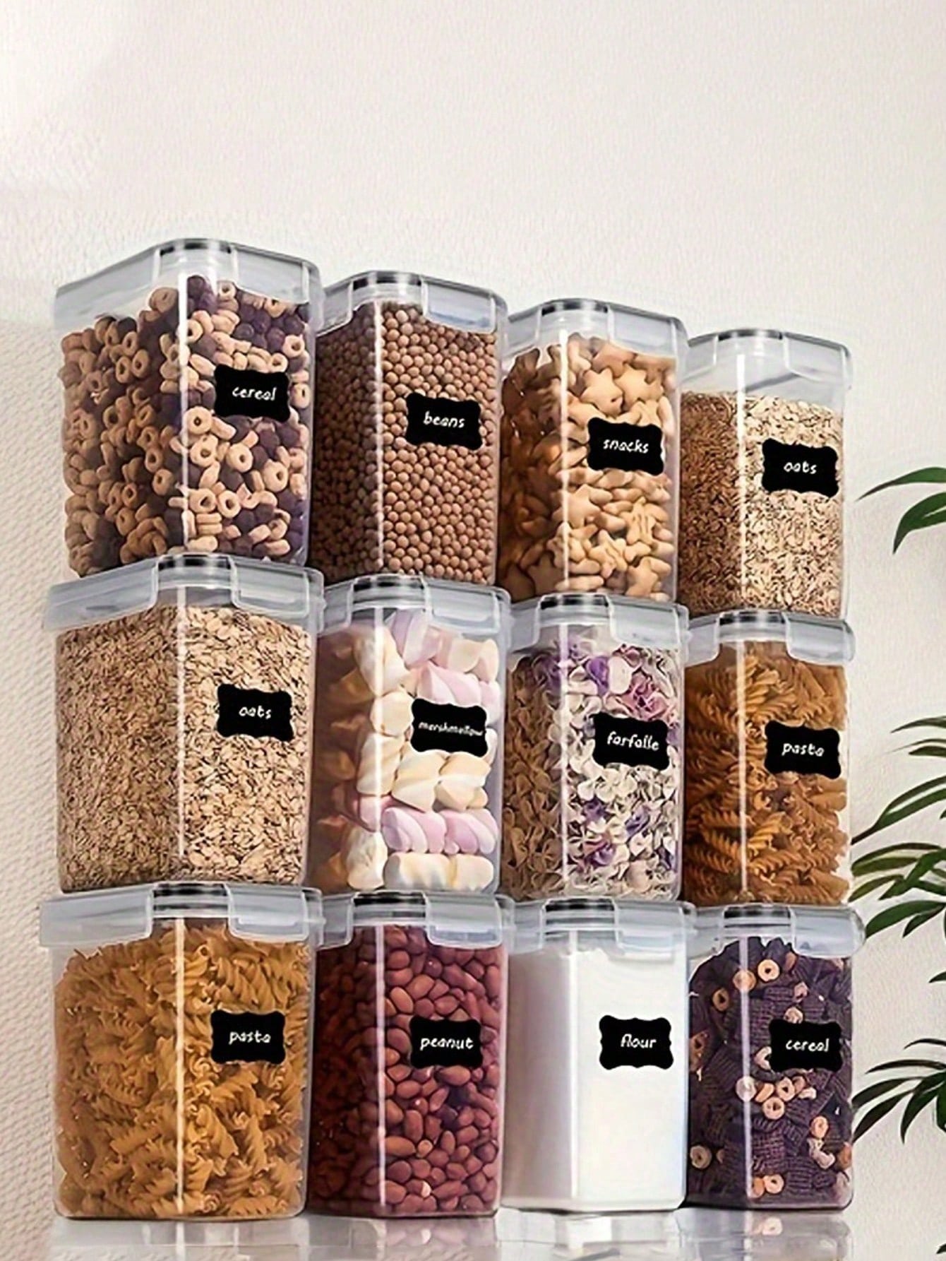 48 Stück luftdichte Lebensmitt – Food Storage Pantry Bewertung und Preis