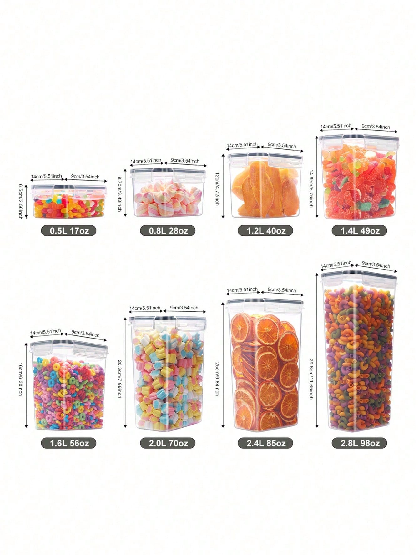 48 Stück luftdichte Lebensmitt – Food Storage Pantry Bewertung und Preis