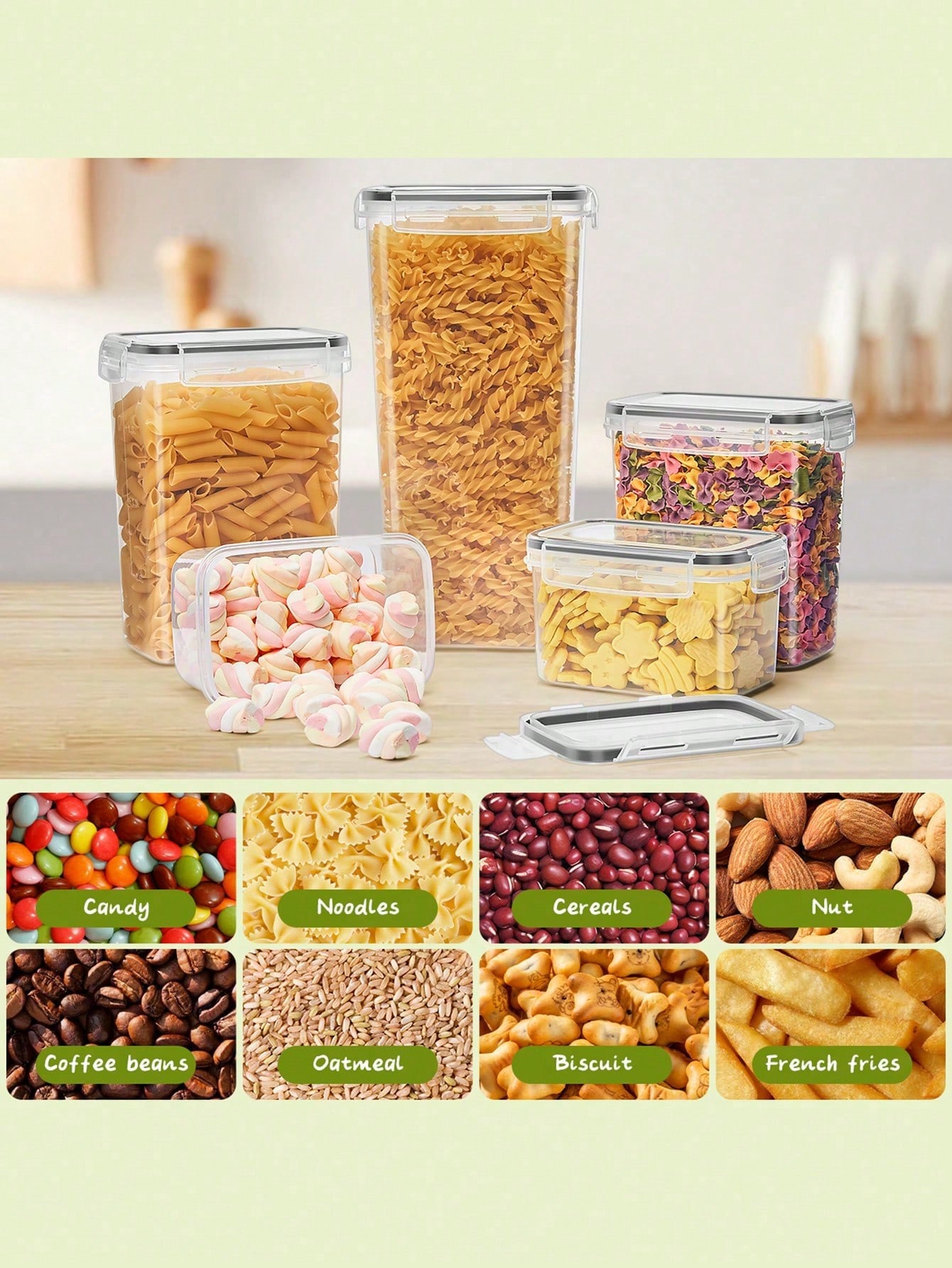 48 Stück luftdichte Lebensmitt – Food Storage Pantry Bewertung und Preis