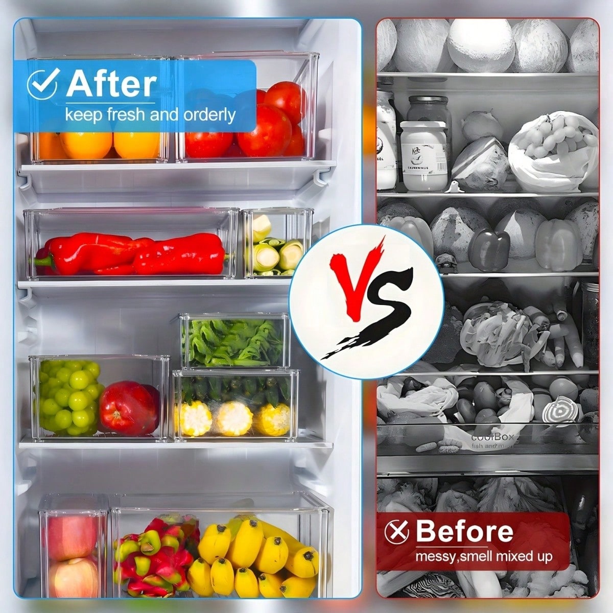 7/14er-Pack stapelbare Kühlsch – Food Storage Kitchen Cabinet Bewertung und Preis