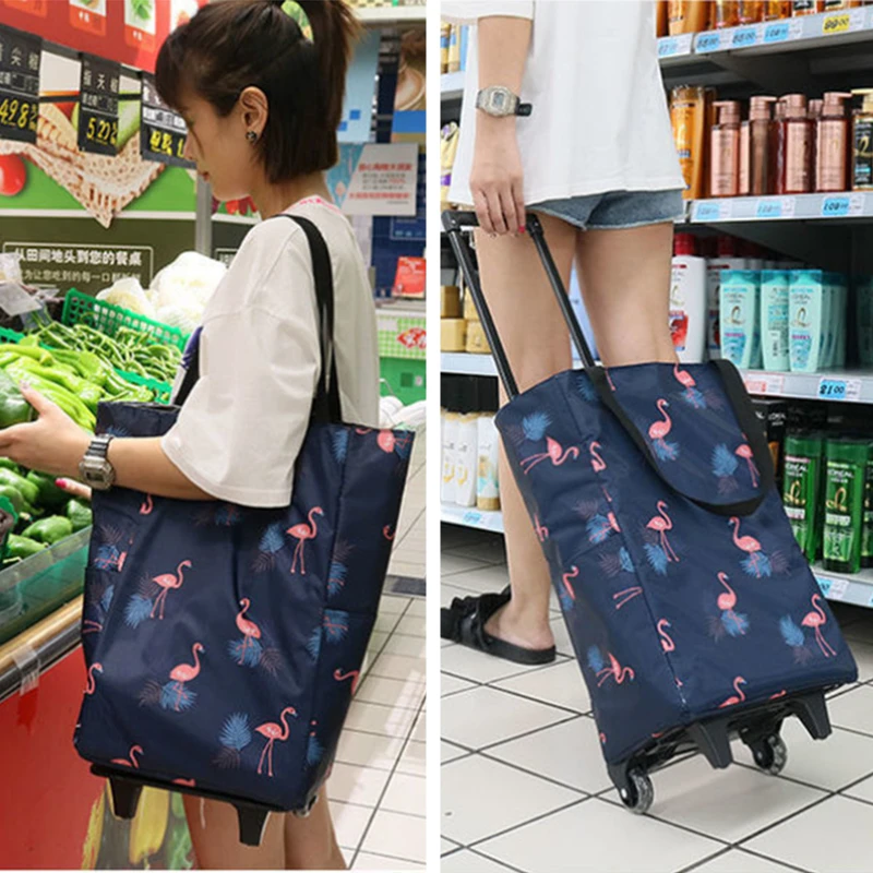 Faltbare Einkaufstasche Damen  – Food Storage On Wheels Bewertung und Preis