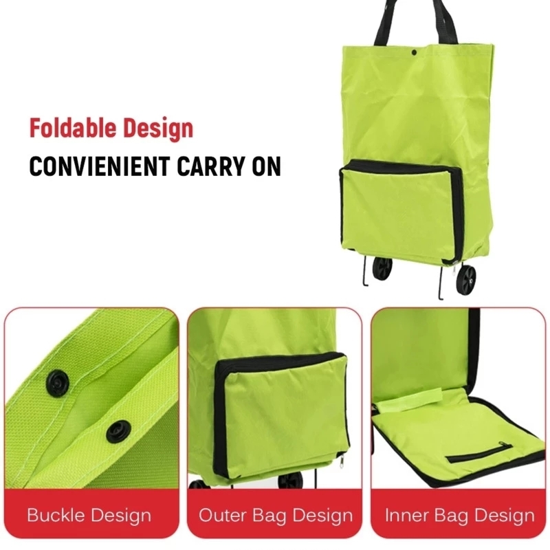 Neue faltbare Einkaufstasche a – Food Storage On Wheels Bewertung und Preis