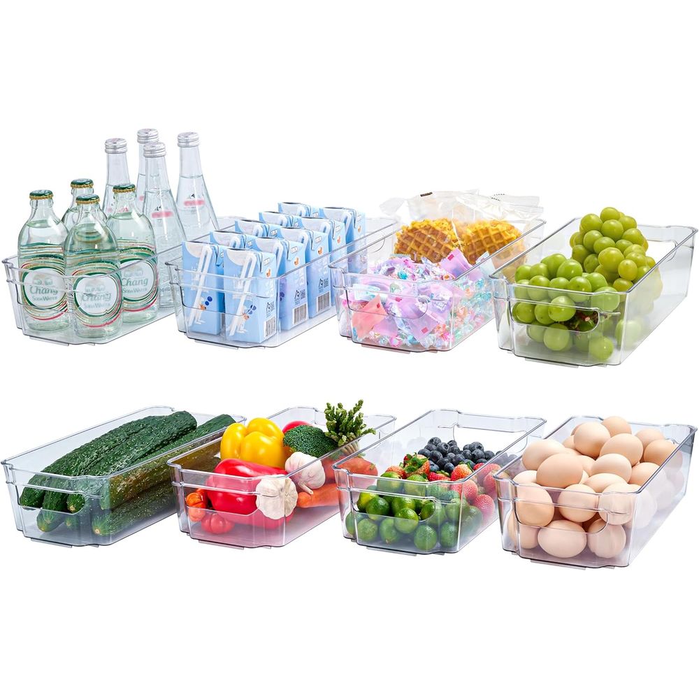 8er-Pack Transparente Kunststo – Stackable Pantry Bin Bewertung und Preis