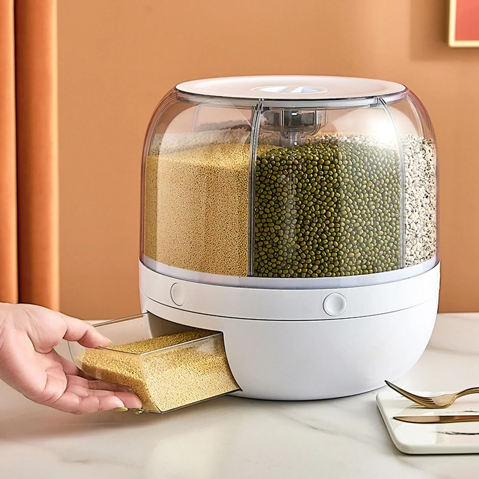 360 mit 6 Fächern °   Rotieren – Food Storage Pantry Bewertung und Preis