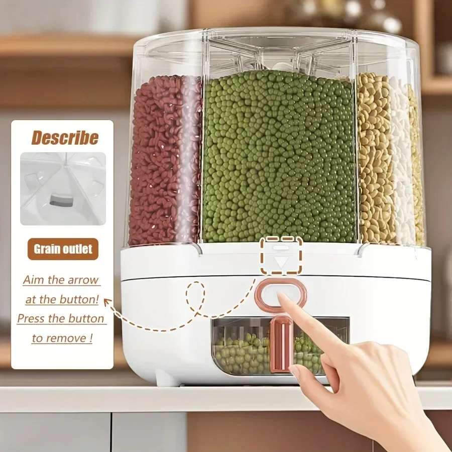 360 mit 6 Fächern °   Rotieren – Food Storage Pantry Bewertung und Preis