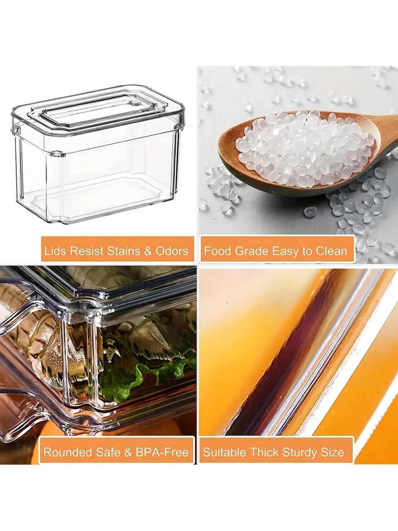 7er-Pack stapelbare Kühlschran – Stackable Pantry Bin Bewertung und Preis