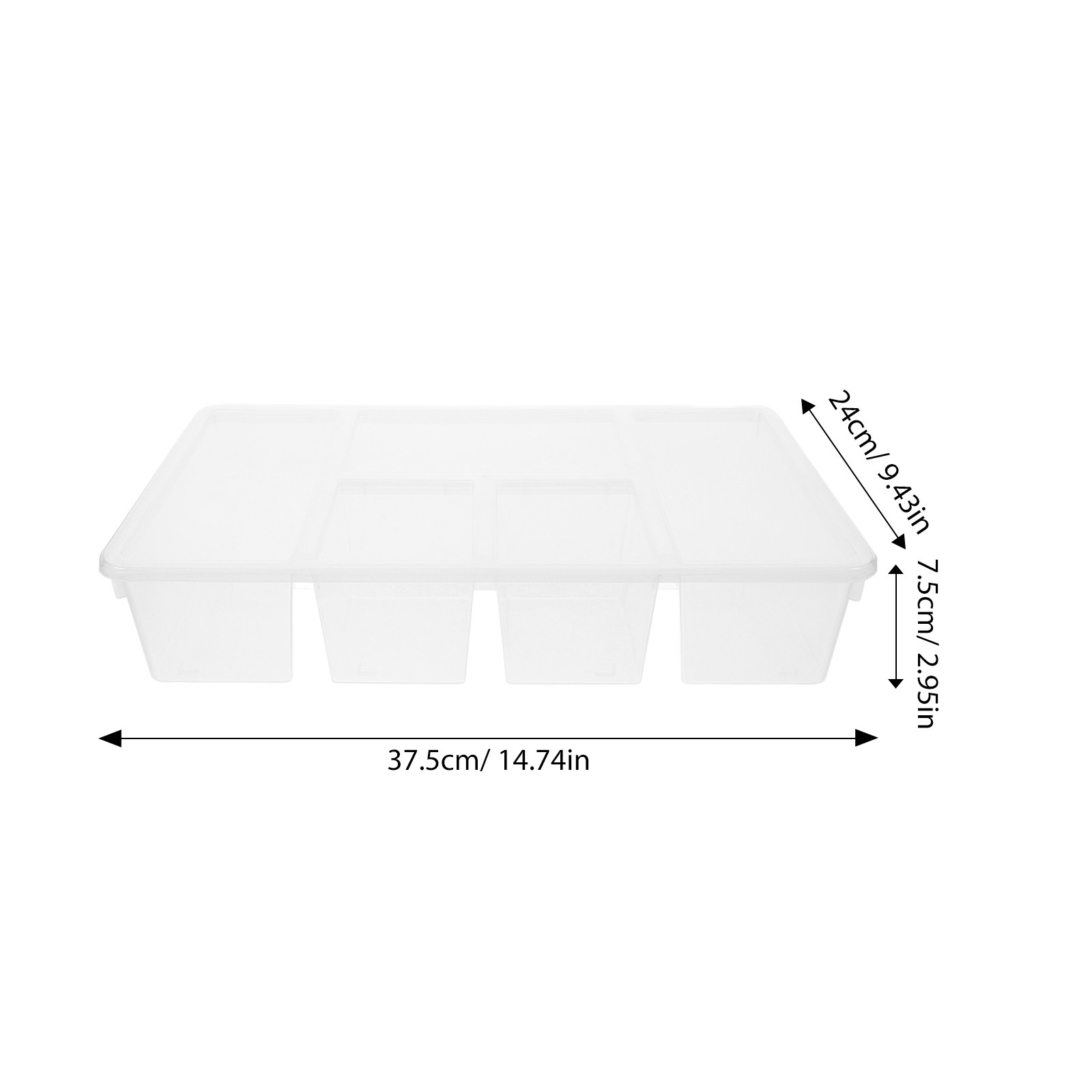 5-Fach-Gemüsebehälter aus PP-M – Food Storage With Dividers Bewertung und Preis
