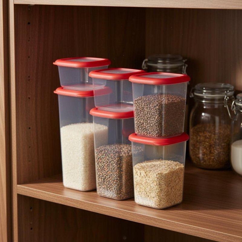 6-teiliges Luftdichtes Lebensm – Food Storage Pantry Bewertung und Preis