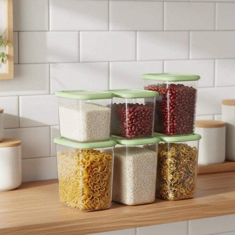 6-teiliges Luftdichtes Lebensm – Food Storage Pantry Bewertung und Preis