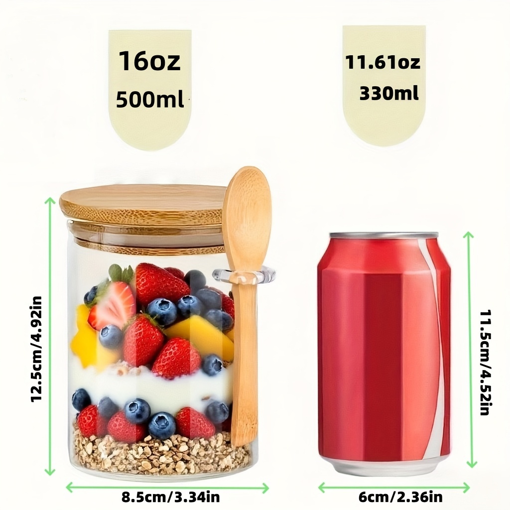 1/2/4/8-teiliges Haferflocken- – Food Storage Glass Containers Bewertung und Preis