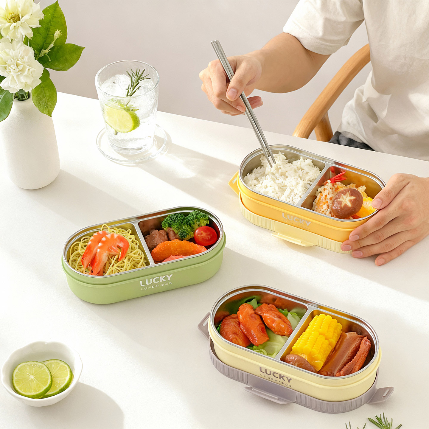 WORTHBUY Ovalisolierte Lunchbo – Food Storage Dividers Bewertung und Preis