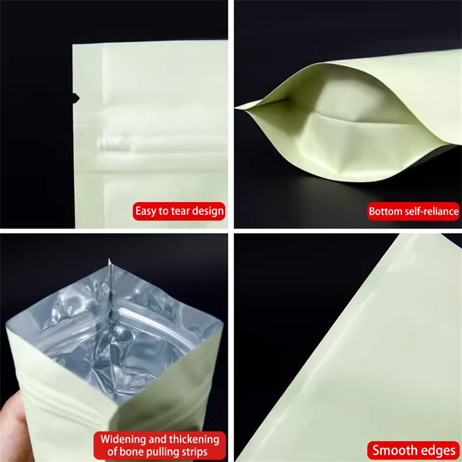 50/100 Stück matte, blassgelbe – Food Storage Zipper Bags Bewertung und Preis