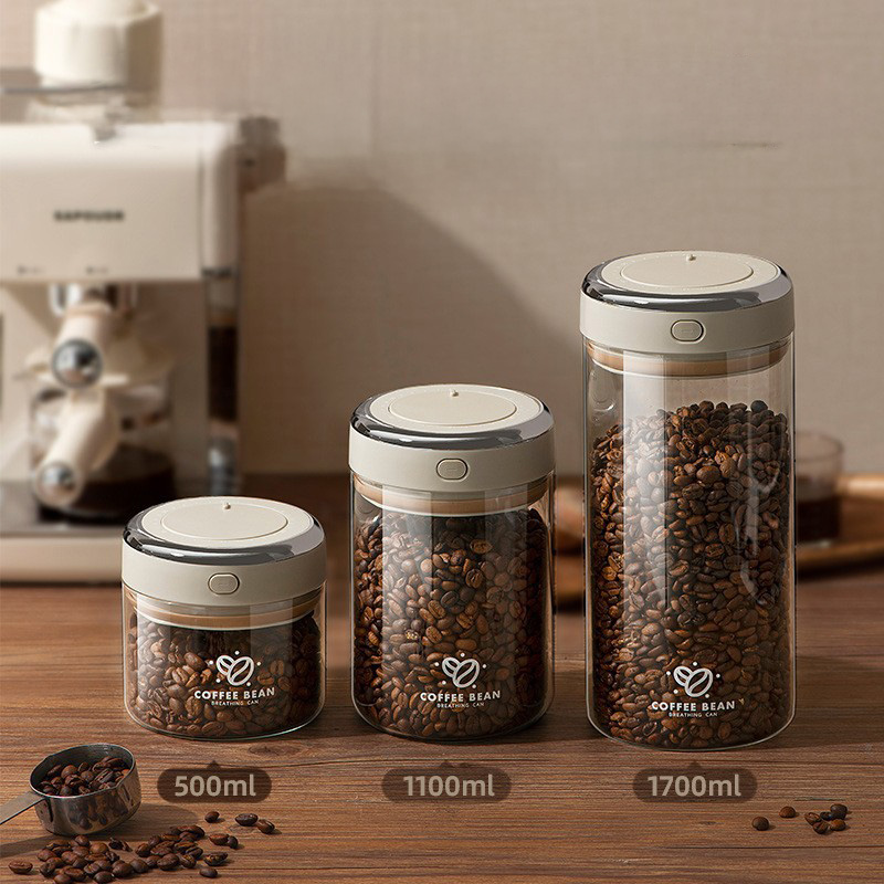 500/1100/1700ml Kaffeebohnen V – Food Storage Glass Containers Bewertung und Preis