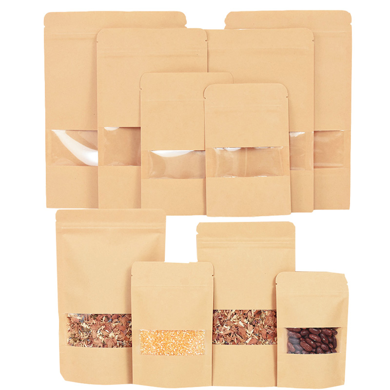 20/50 stücke Kraft Papier Zip- – Food Storage Zipper Bags Bewertung und Preis