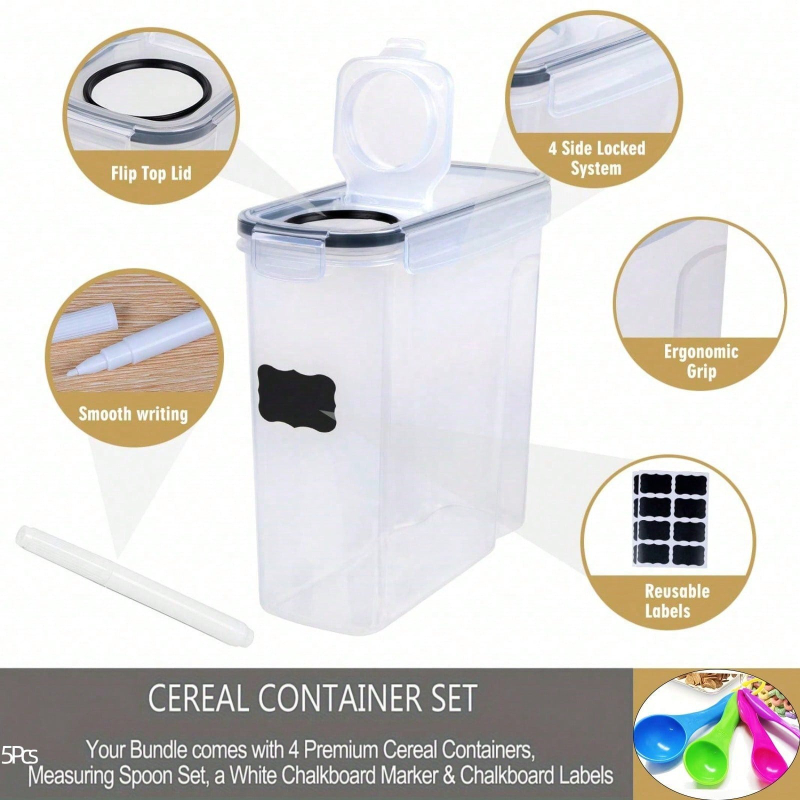 4er-Pack Luftdichte Vorratsbeh – Food Storage Pantry Bewertung und Preis