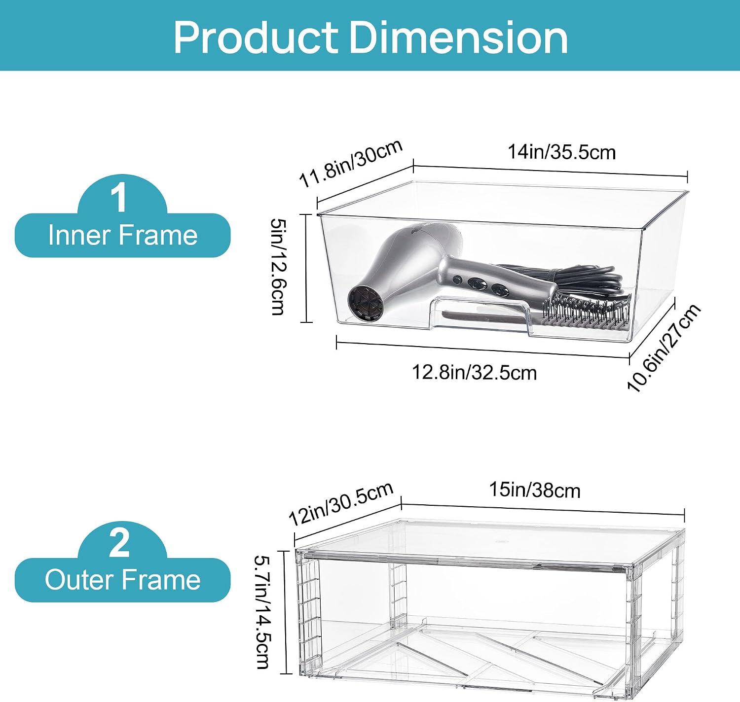 4er-Pack Große Transparente St – Stackable Pantry Bin Bewertung und Preis