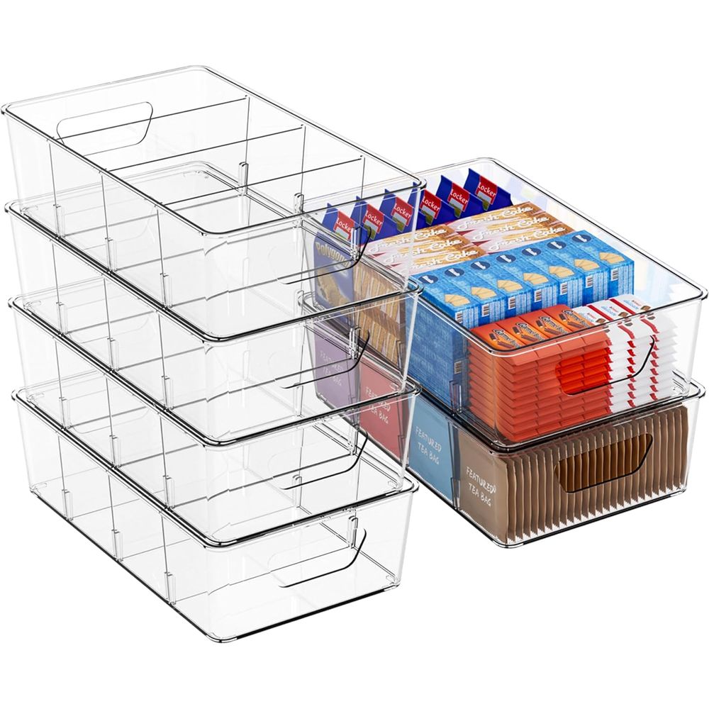 Stapelbare 6er-Pack Snack-Orga – Stackable Pantry Bin Bewertung und Preis