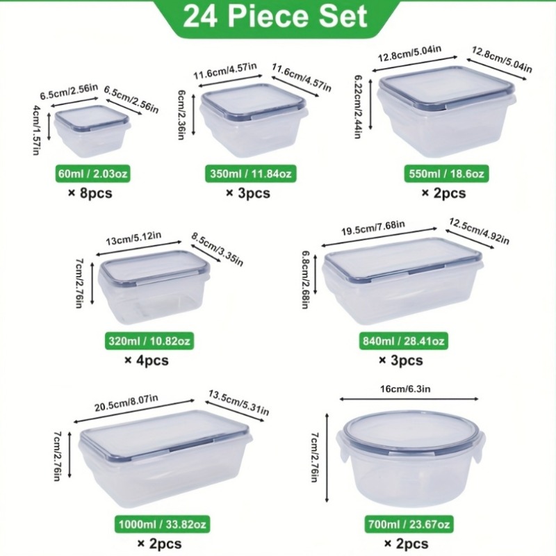48-teiliges BPA-freies Lebensm – Food Storage Pantry Bewertung und Preis